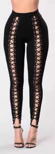 Lace up leggings
